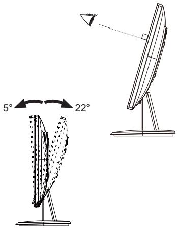 IIYAMA PROLITE E2083HD-B1 - Réglage de l'angle de VISION : ProLite E2083HSD / ProLite E2083HD - 1