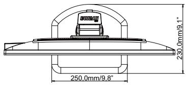 IIYAMA PROLITE E2483HS-B1 - DIMENSIONS : ProLite XB2483HSU - 3