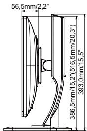 IIYAMA PROLITE E2483HS-B1 - DIMENSIONS : ProLite XB2483HSU - 2