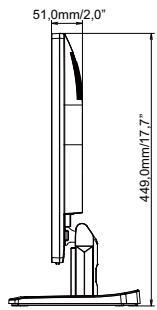 IIYAMA PROLITE XB2776QS-1 - Dimensions : ProLite X2485WS - 2