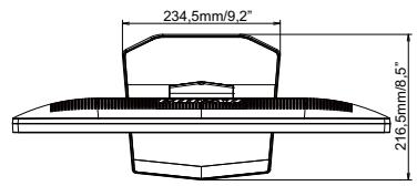 IIYAMA PROLITE XB2776QS-1 - Dimensions : ProLite X2485WS - 3