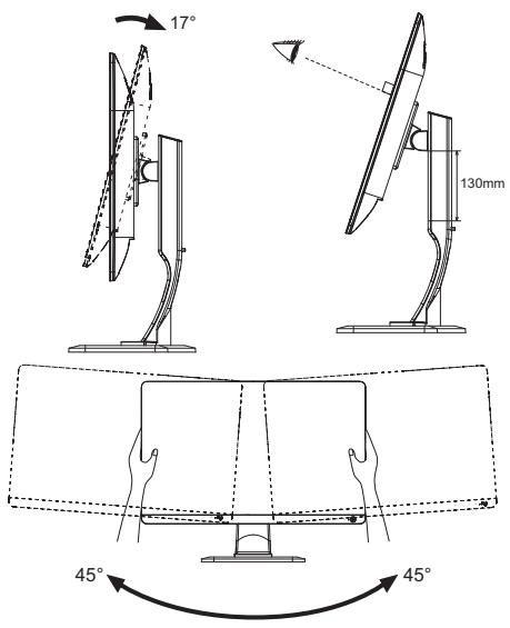 IIYAMA PROLITE XB2779QS-S1 - Ajustement de la hauteur et l'angle de VISION - 1
