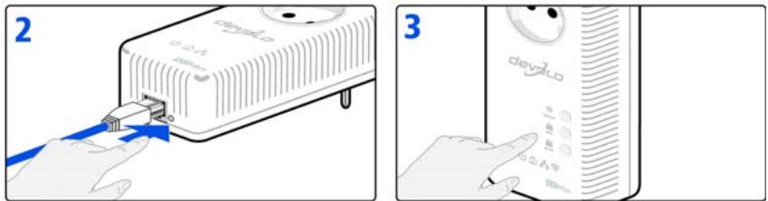 DEVOLO DLAN 500 AV - Crypter le réseau dLAN par simple pression de bouton - 3