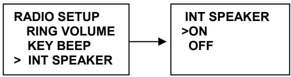 NAVICOM RT-650 - Fonctionnement du haut-parleur interne - 1