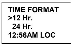 NAVICOM RT-650 - Les options de format de l'heure - 1