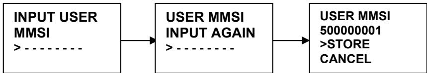 NAVICOM RT-650 - Entrée du N° MMSI de l'utilisateur - 1