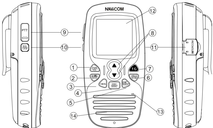 NAVICOM RT-650 - Aperçu du combiné sans fil - 1
