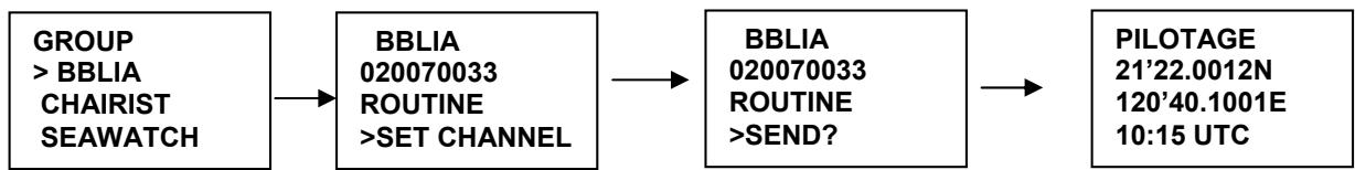 NAVICOM RT-650 - Appel de groupe - 1