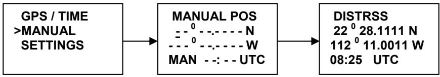 NAVICOM RT-650 - Entre manuelle de la position - 2