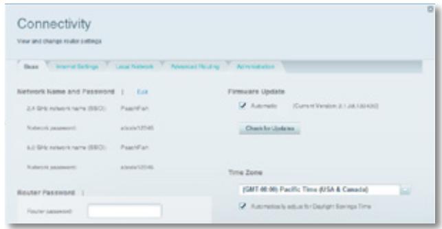 LINKSYS EA6200 - To set your router's time zone: - 1
