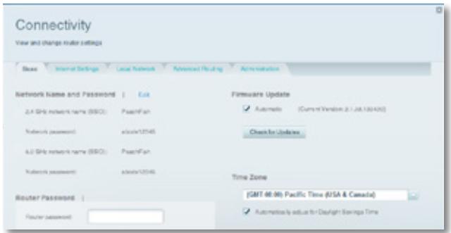 LINKSYS EA6200 - Pour régler le fuseau horsaire de votre routeur : - 1