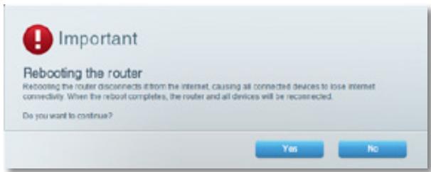 LINKSYS EA6200 - Pour redémarrer votre routeur à l'aide du sans fil intelligent de Linksys : - 2