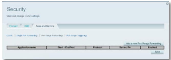 LINKSYS EA6200 - To set up port range forwarding: - 1