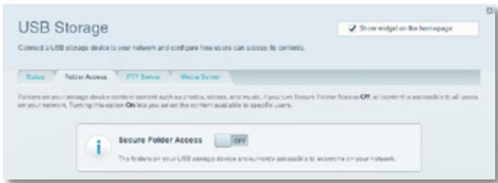 LINKSYS EA6200 - Pour activer l'accès aux dossiers partages : - 1