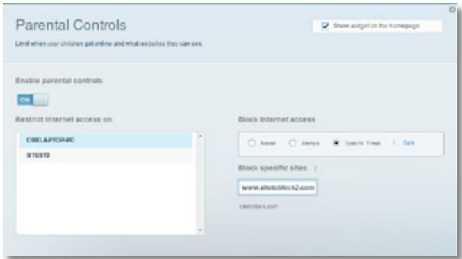 LINKSYS EA6200 - To set parental controls: - 1