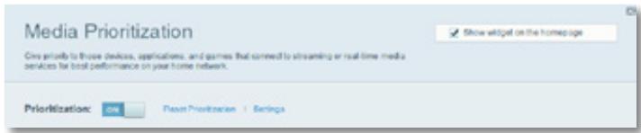 LINKSYS EA6200 - To configure media prioritization: - 1