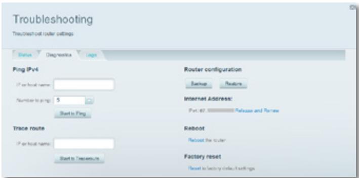 LINKSYS EA6200 - To diagnose your Internet connection: - 1
