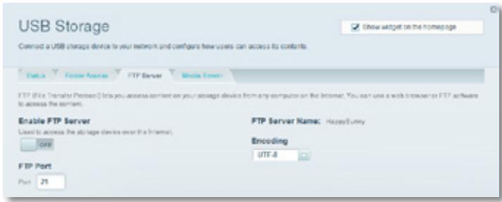 LINKSYS EA6200 - Pour configurer le serveur FTP : - 1