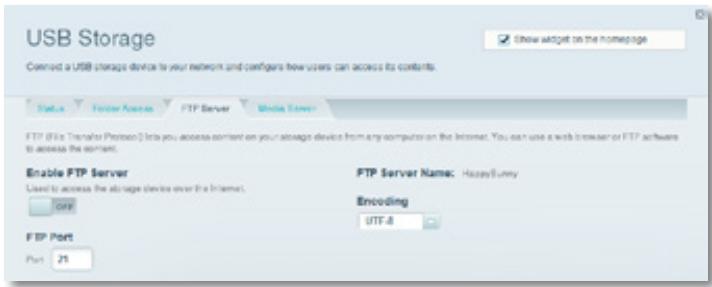 LINKSYS EA6200 - To set up the FTP server: - 1