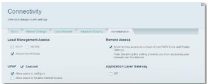 LINKSYS EA6200 - To disable remote access: - 1