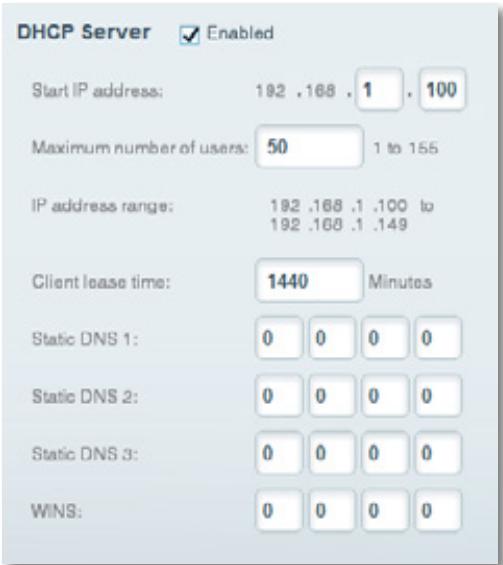 LINKSYS EA6200 - Pour configurer les paramètres de serveur DHCP de votre routeur : - 1