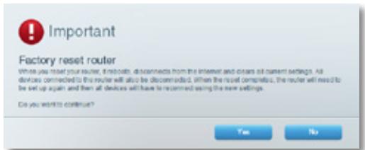LINKSYS EA6200 - To reset your router to factory defaults using Linksys Smart Wi-Fi: - 1