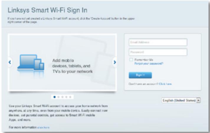 LINKSYS EA6200 - To connect to Linksys Smart Wi-Fi: - 1