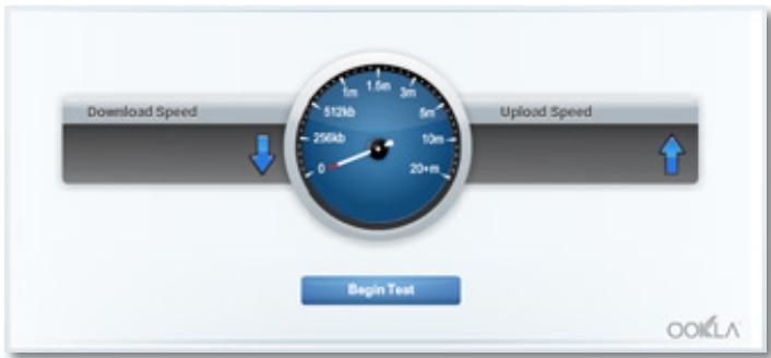 LINKSYS EA6200 - To test your Internet connection speed: - 1