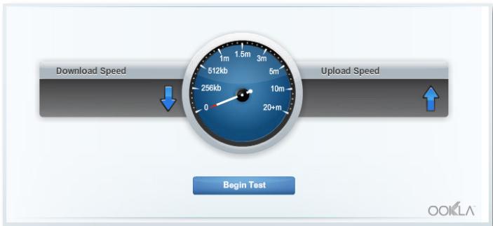 LINKSYS EA6500 - To test your Internet connection speed: - 1