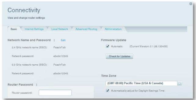LINKSYS EA6500 - To set your router's time zone: - 1