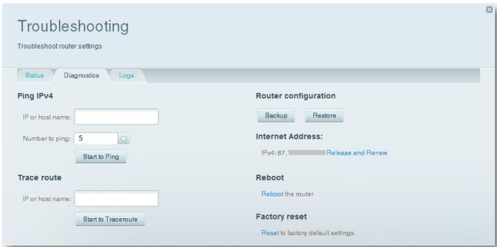 LINKSYS EA6500 - To diagnose your Internet connection: - 1