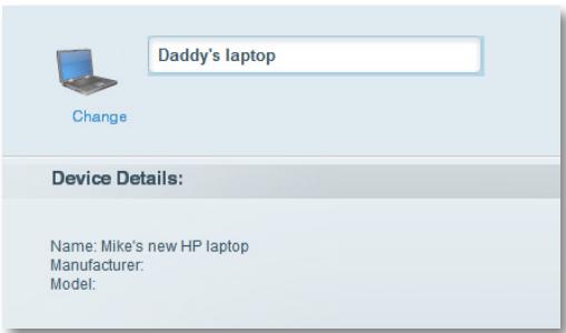 LINKSYS EA6500 - Pour modifier l'apparence du périhérique : - 2