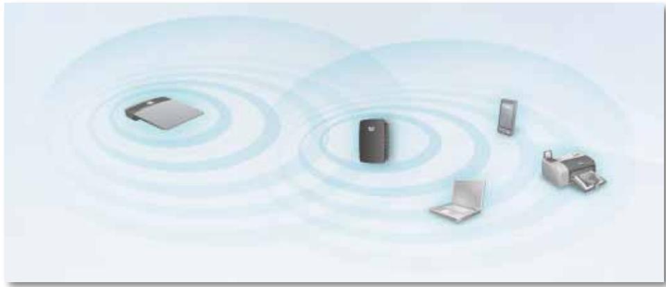LINKSYS RE 1000 - Kontrolera routerns och extenderns placering. - 1