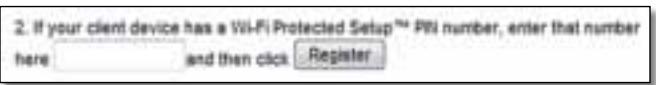 LINKSYS RE2000 - Herstellen einer Verbindung mit der PIN des Client-Geräts - 1