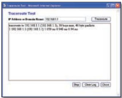 LINKSYS WRT54GL - Traceroute Test - 1