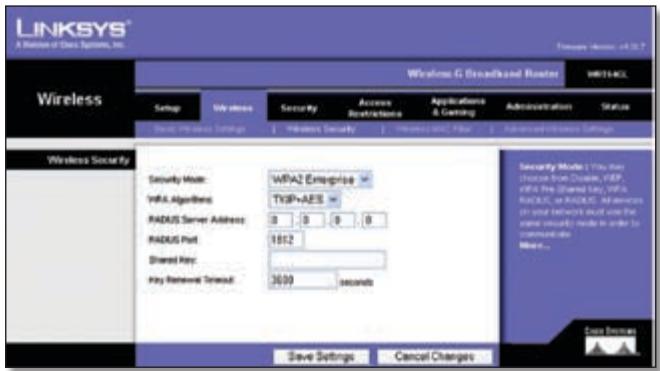 LINKSYS WRT54GL - WPA2 Enterprise - 1