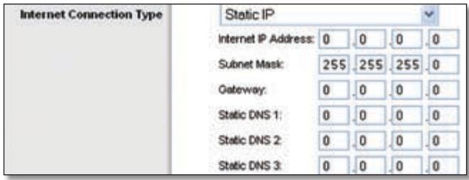 LINKSYS WRT54GL - Static IP - 1