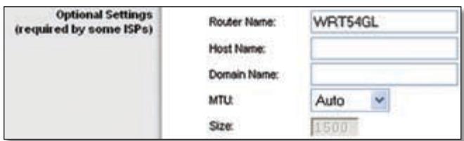 LINKSYS WRT54GL - Optional Settings - 1