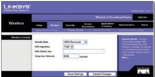 LINKSYS WRT54GL - WPA Personal - 2
