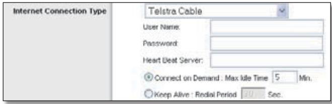 LINKSYS WRT54GL - Telstra Cable - 1