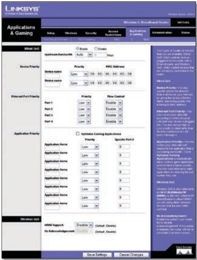 LINKSYS WRT54GL - Wired QoS - 1