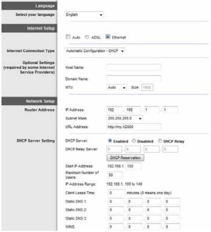 LINKSYS X3500 - Ethernet-modus - 1