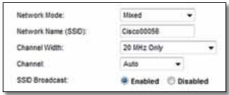 LINKSYS X3500 - Parámetros inalámbricos - 1