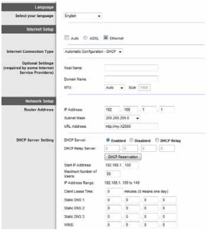 LINKSYS X3500 - Ethernet mode - 1