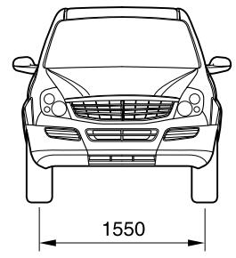 SSANGYONG REXTON - DIMENSIONS - 2