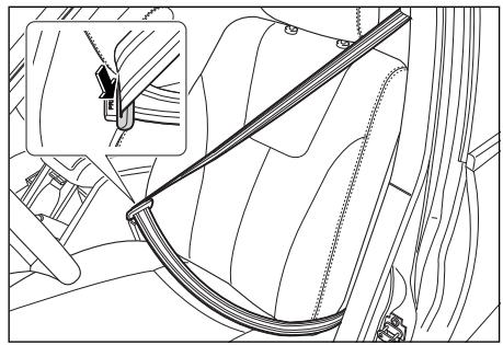 SSANGYONG REXTON - Utilisation de la ceinture - 1