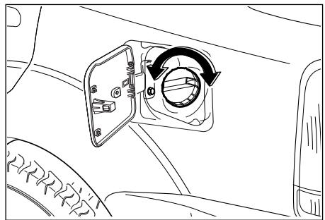 SSANGYONG REXTON - COMMANDE D'OUVERTURE DE LA PORTE DU RESERVOIR A CARBURANT - 2