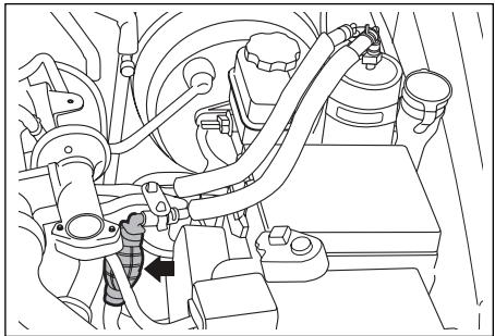 SSANGYONG REXTON - COMMENT DRAINDER L'EAU DU FILTRÉ À CARBURANT &amp; SÉPARATEUR D'EAU (VÉHICULE ÉQUIPÉ D'UN MOTEUR DIESEL À INJECTION DIRECTE) - 3
