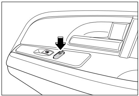 SSANGYONG REXTON - BOUTON DÉVERROUILAGE   SUR LA PORTIQUE PASSAGER - 1