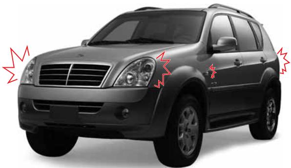 SSANGYONG REXTON 2 - AVERTISSEMENT - 1